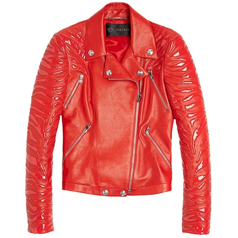 versace leather moto jacket|versace leather jacket price.